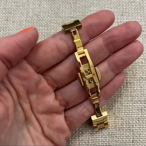 Ladies Movado Bold Champagne Dial Gold-Tone Diamond Bezel Watch - Picture 6 of 11